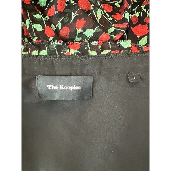 The Kooples rosa pleated wrap midi skirt 2 - Picture 4 of 7